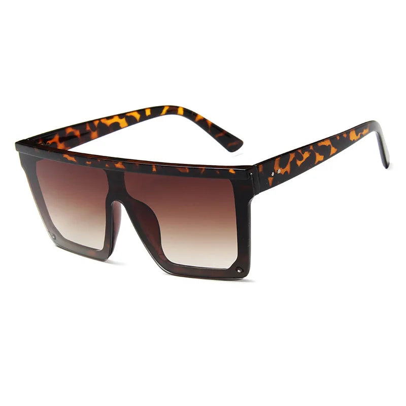 Flat Top Classic Square Sunglasses For Women