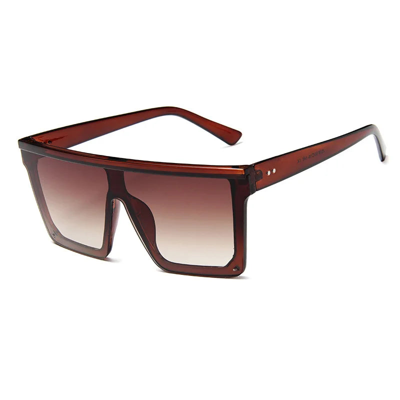 Flat Top Classic Square Sunglasses For Women