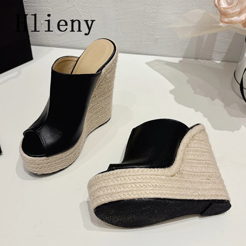 New Platform Wedges High Heels Slippers