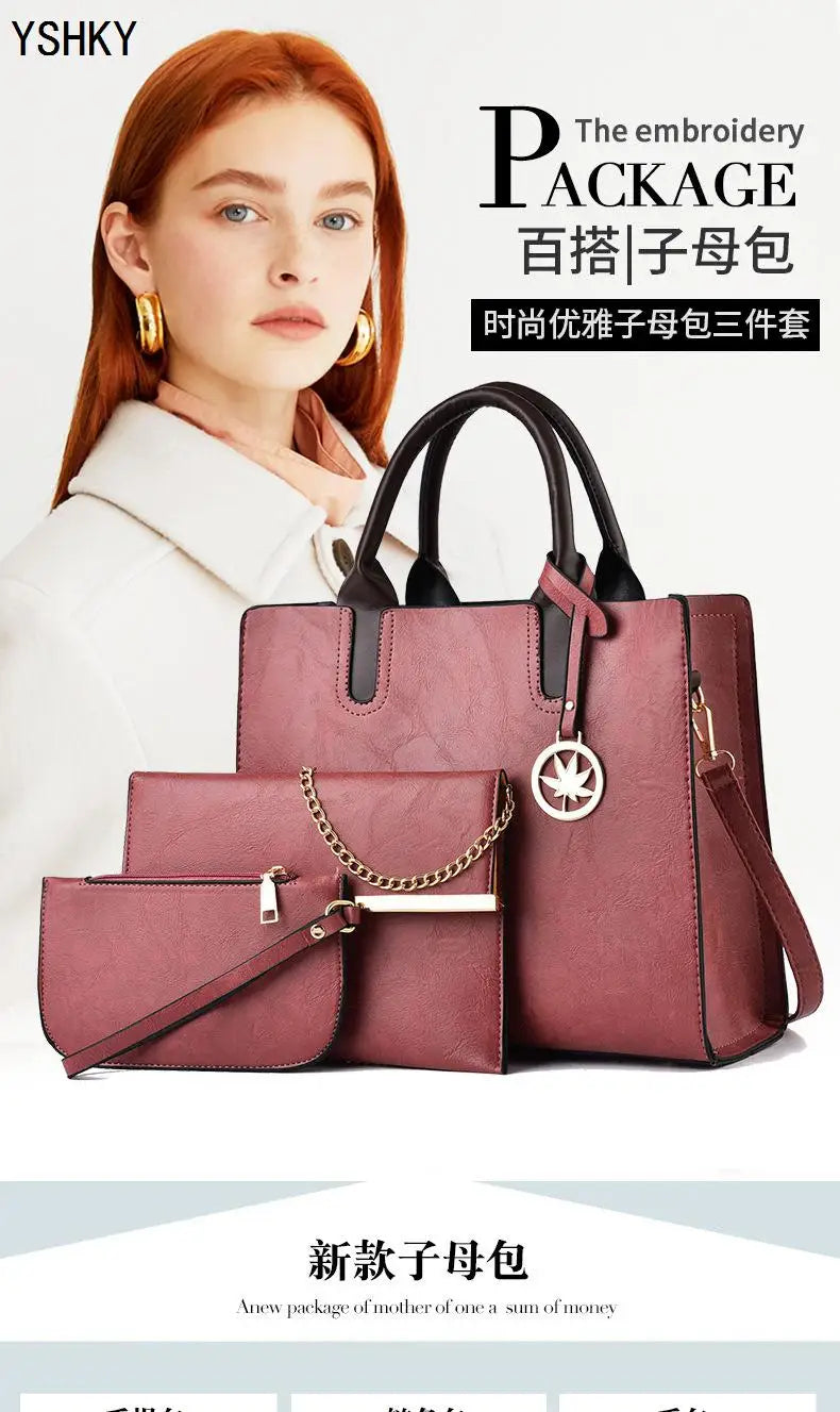 Three-Piece Set of Women's Bags