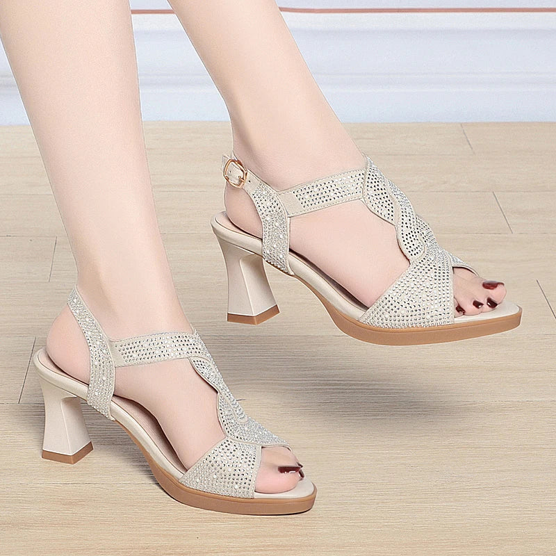 New Fashion Open Toe Heels Sandals For Women