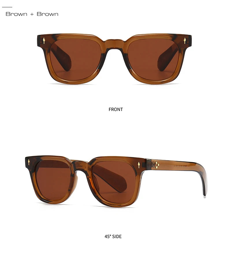 Square Rivet Sunglasses