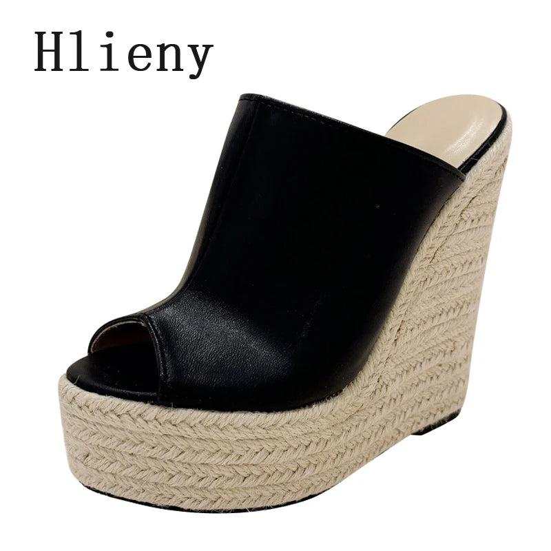 New Platform Wedges High Heels Slippers