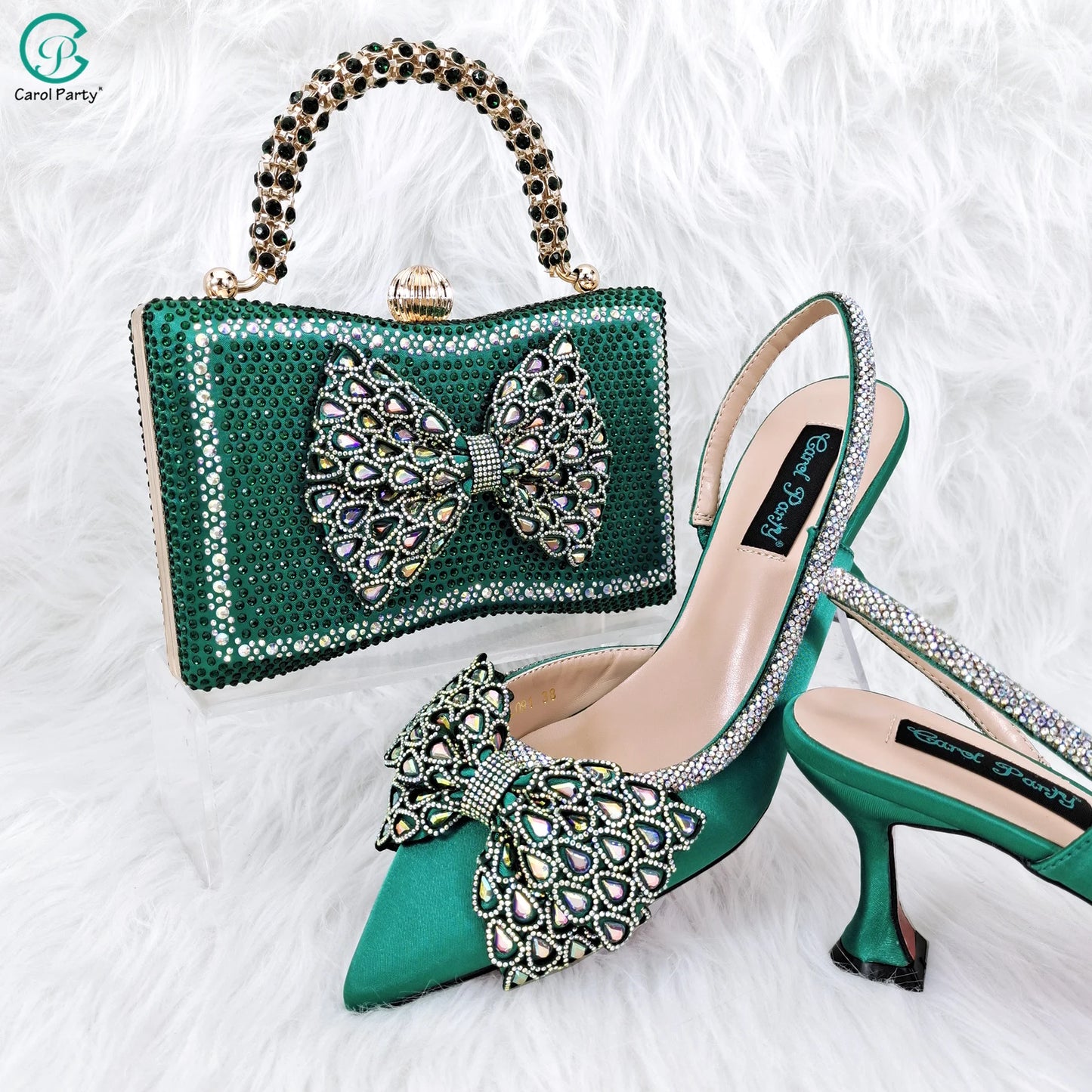 Butterfly-Knot Princess Style Bag & Heels