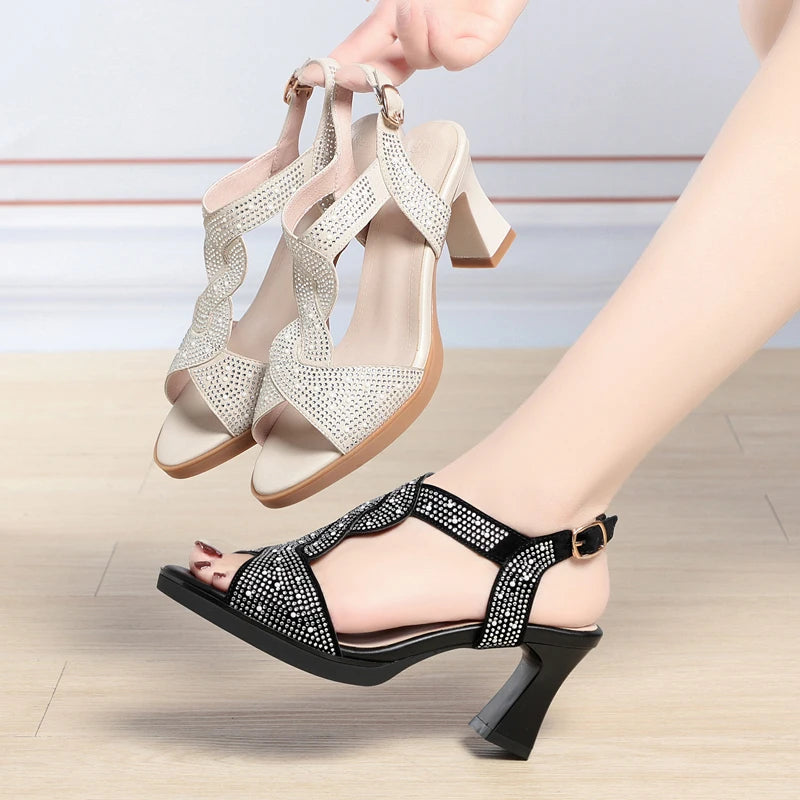 New Fashion Open Toe Heels Sandals For Women