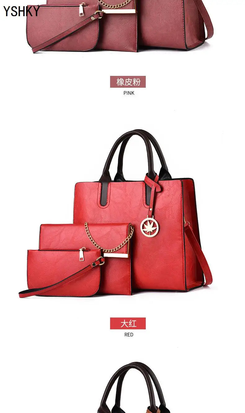 Three-Piece Set of Women's Bags