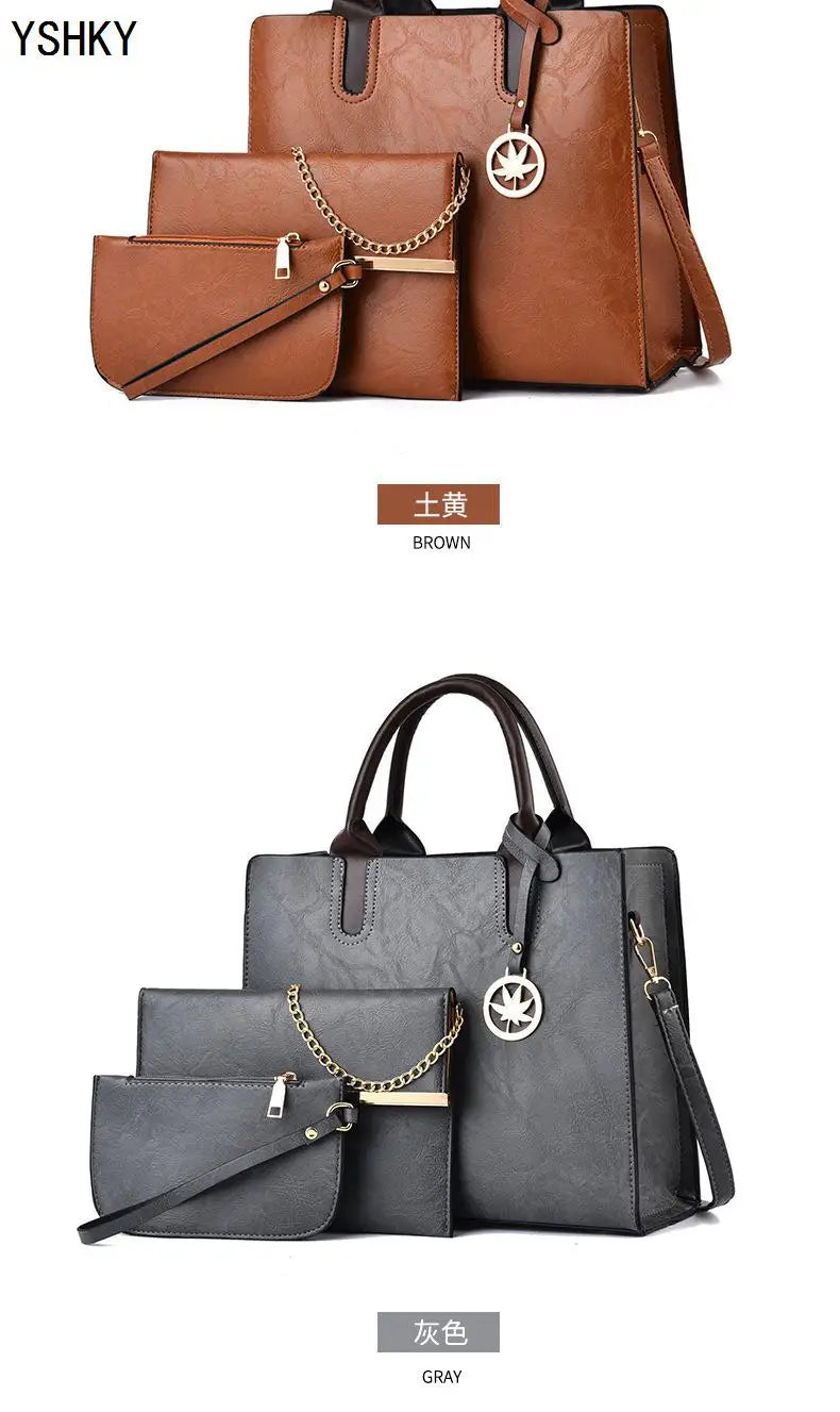 Three-Piece Set of Women's Bags