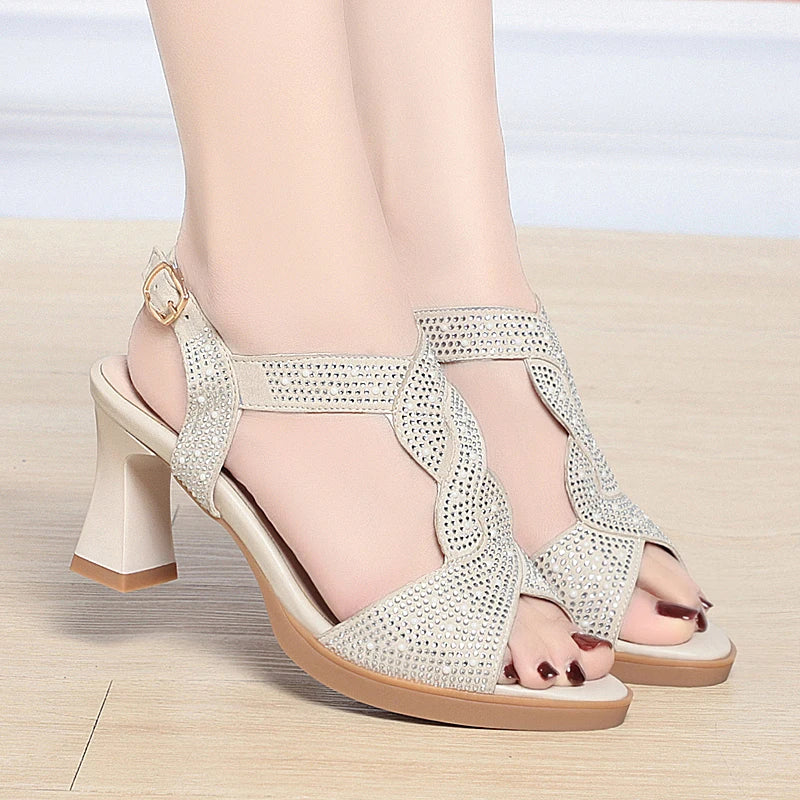 New Fashion Open Toe Heels Sandals For Women