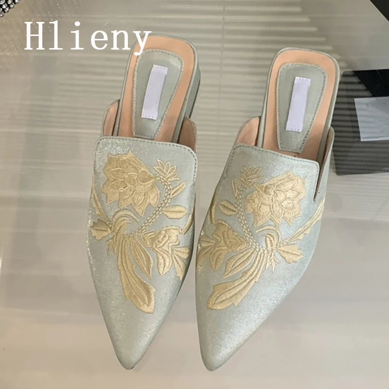 New Handwork Embroidery Slippers for Women