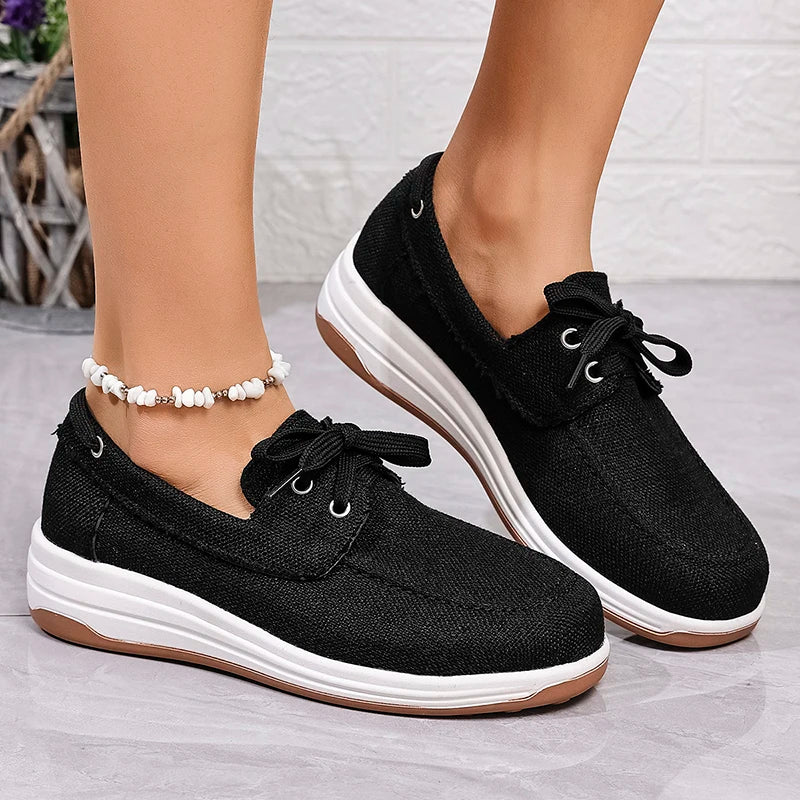 New Thick Bottom Canvas Sneakers for Women