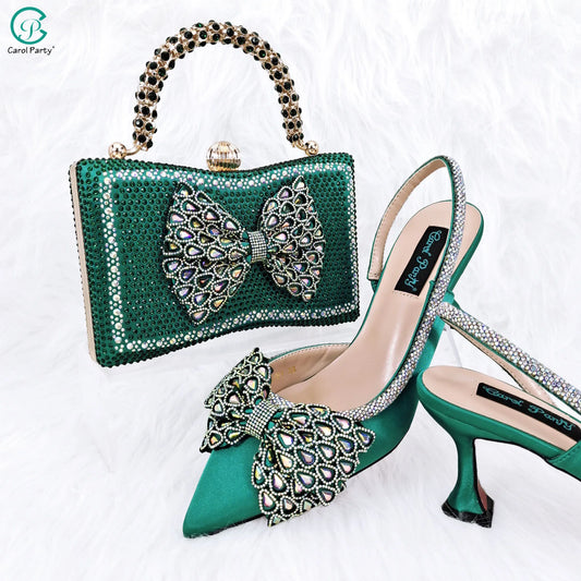 Butterfly-Knot Princess Style Bag & Heels