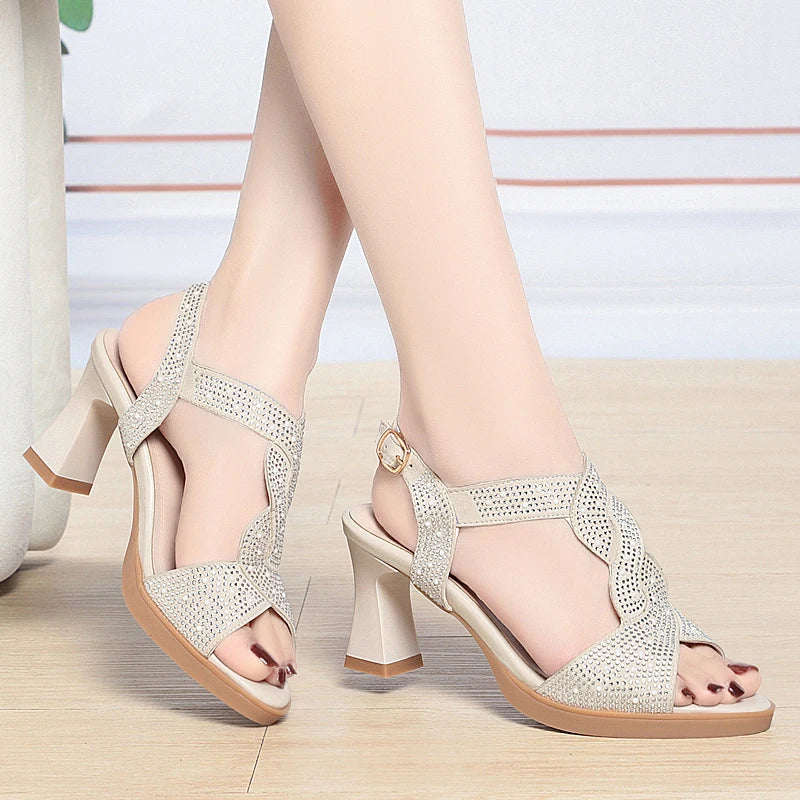 New Fashion Open Toe Heels Sandals For Women