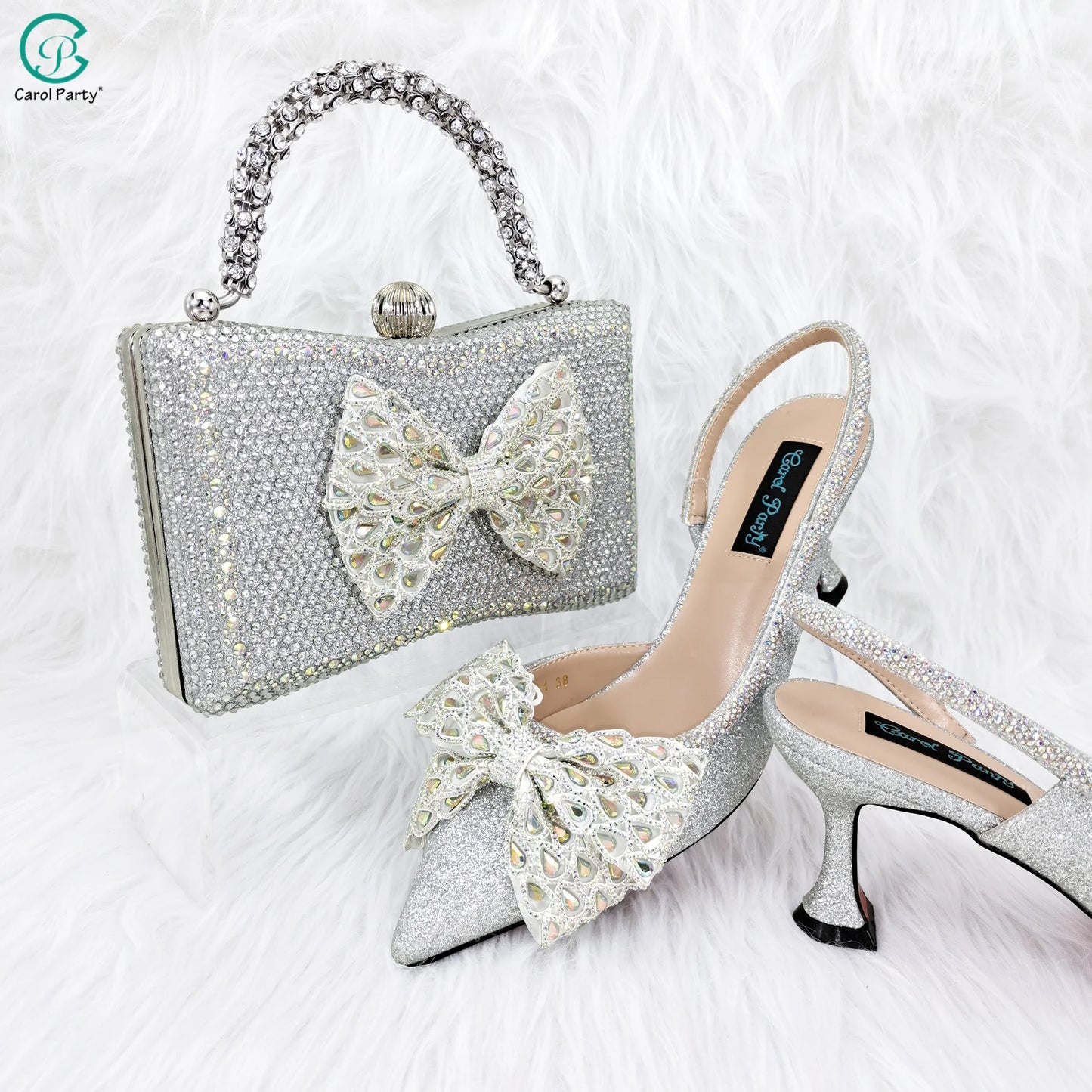 Butterfly-Knot Princess Style Bag & Heels