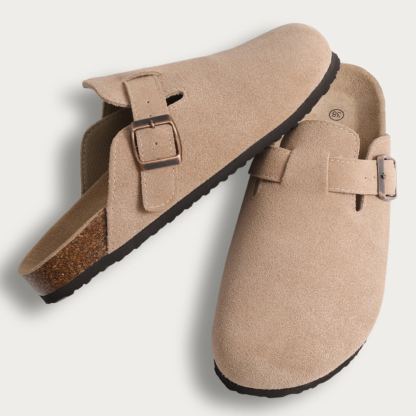 Comwarm Fashion Suede Mules Slippers For Women