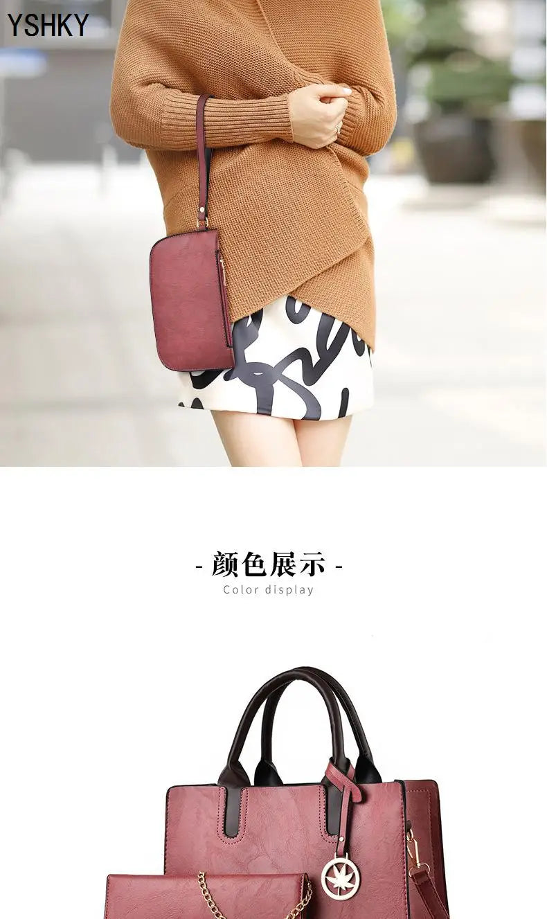 Three-Piece Set of Women's Bags