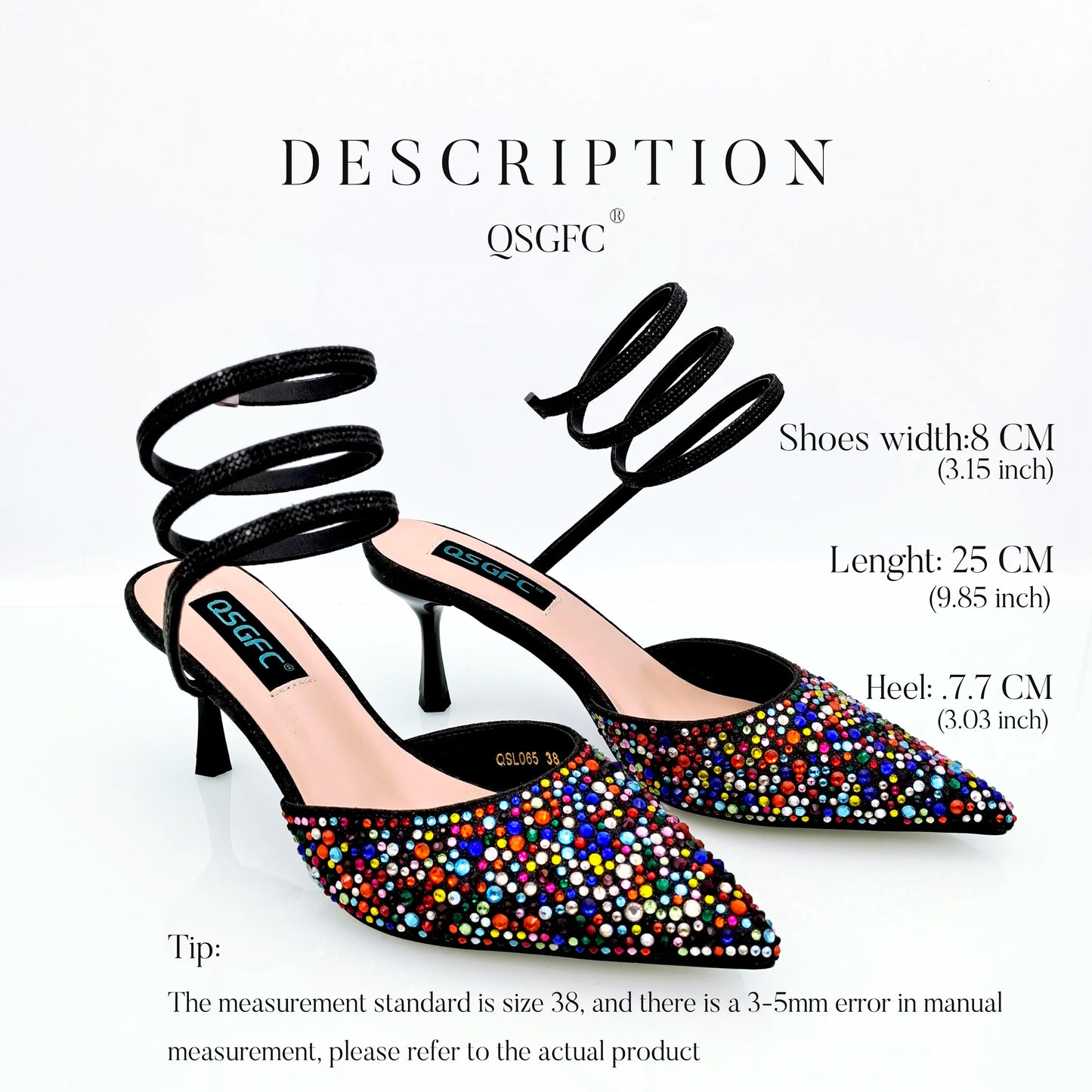 Full Diamond Fashionable Girly Style Shoes And Bag