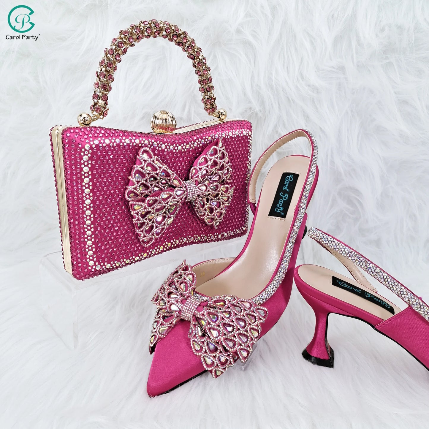 Butterfly-Knot Princess Style Bag & Heels