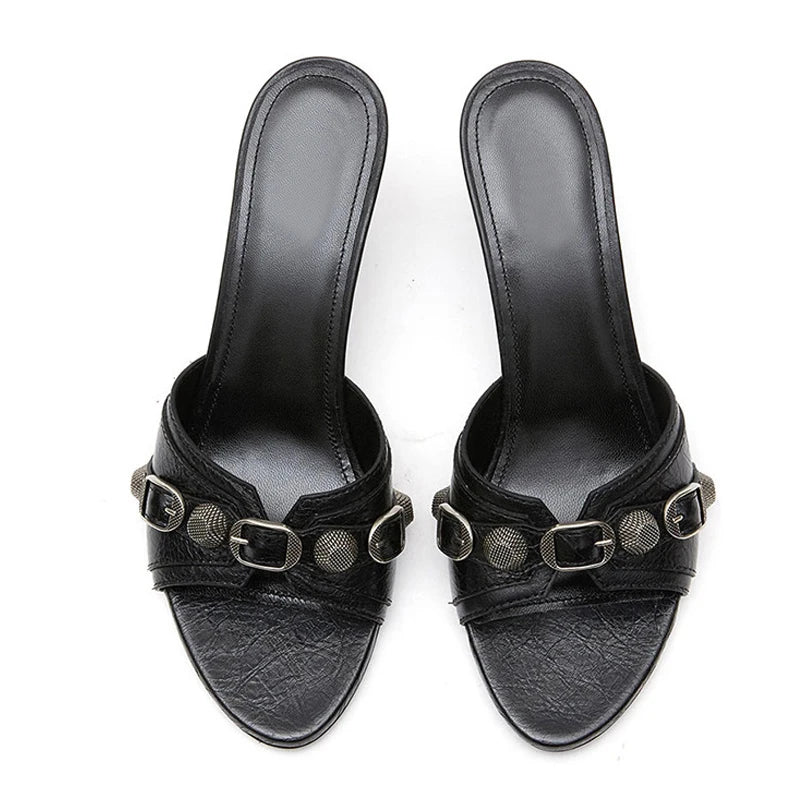 New Fashion Buckle Designer Slippers for Women