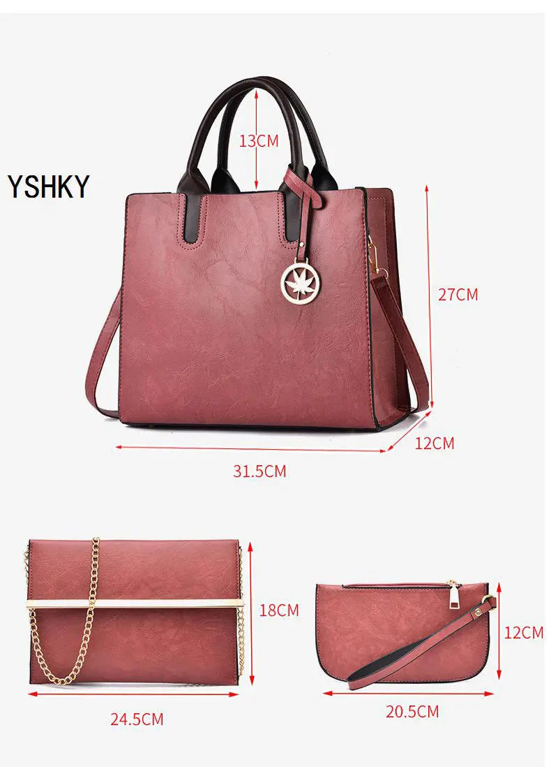 Three-Piece Set of Women's Bags