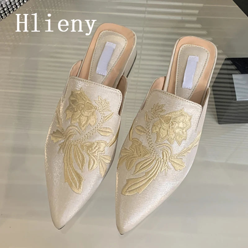 New Handwork Embroidery Slippers for Women