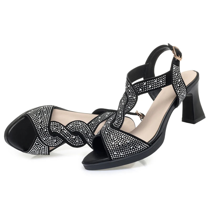 New Fashion Open Toe Heels Sandals For Women