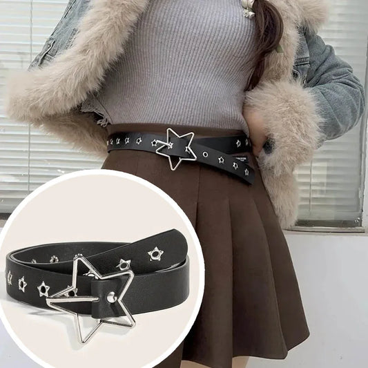 Star Buckle Casual Fashion Belt For Women