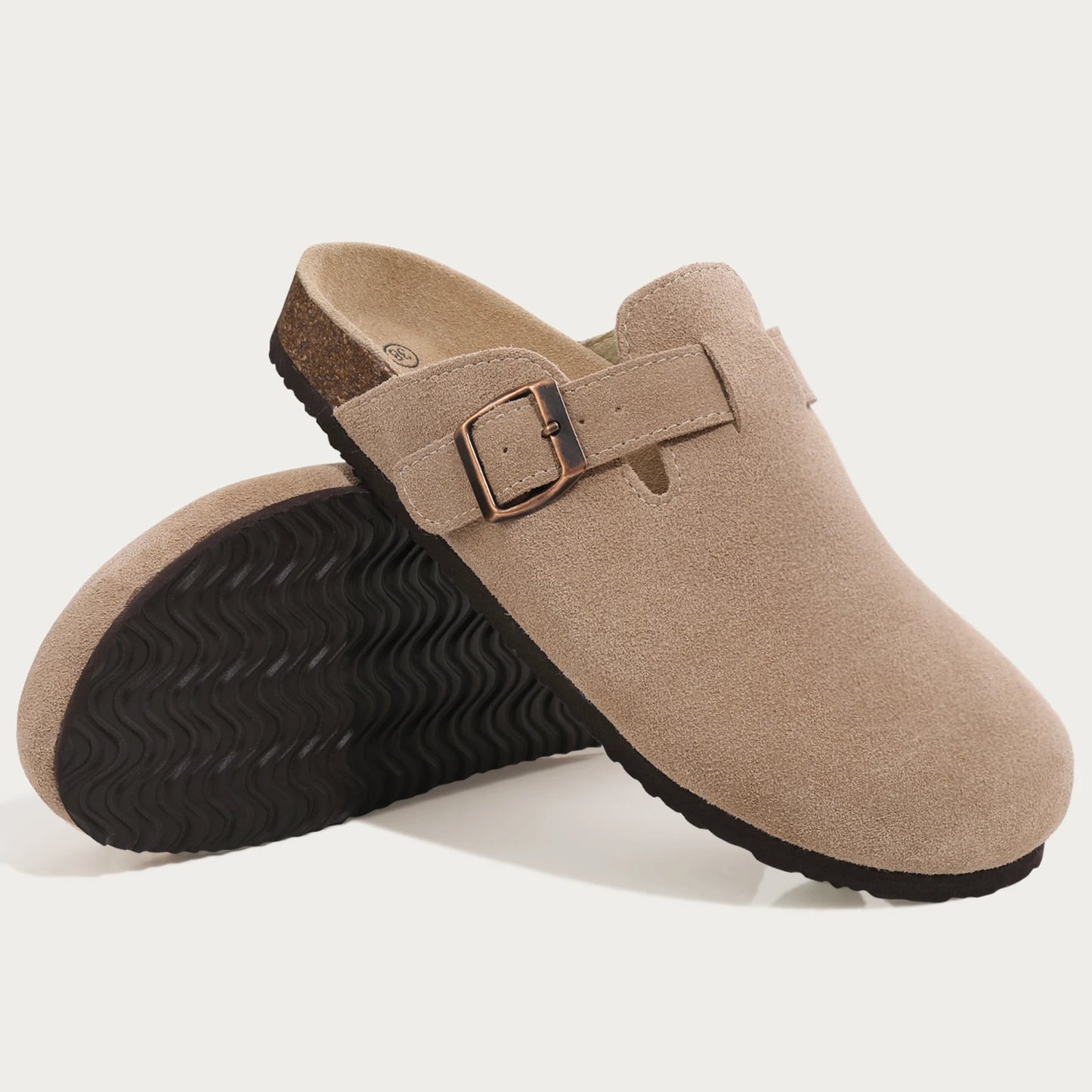 Comwarm Fashion Suede Mules Slippers For Women