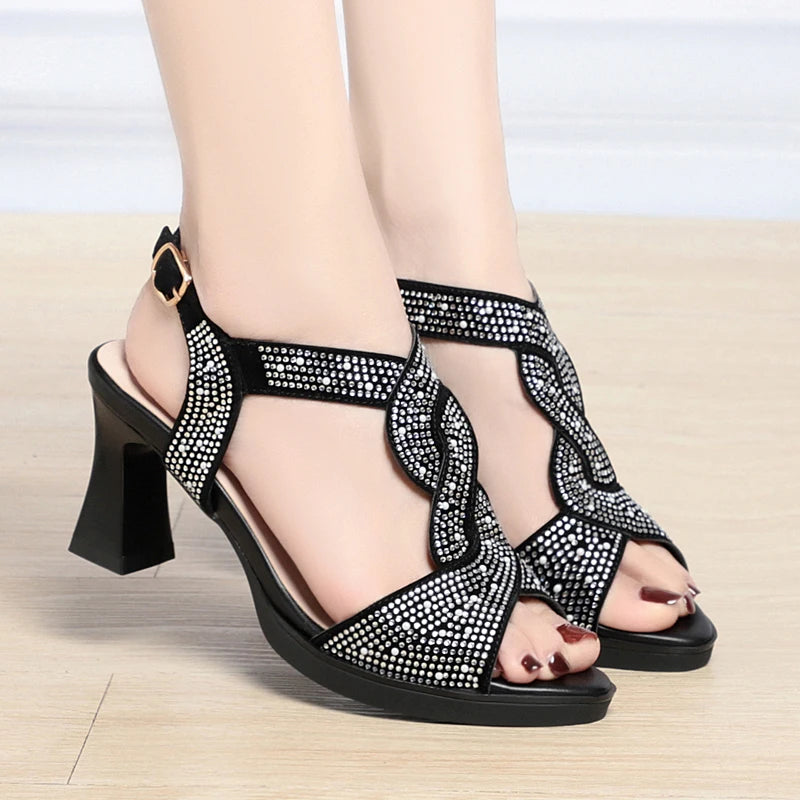 New Fashion Open Toe Heels Sandals For Women