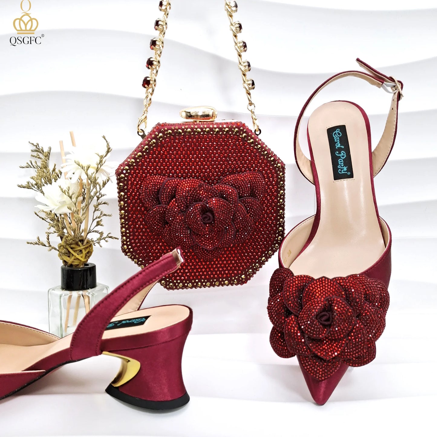 Fashion Ladies Shoes And Bags Paired