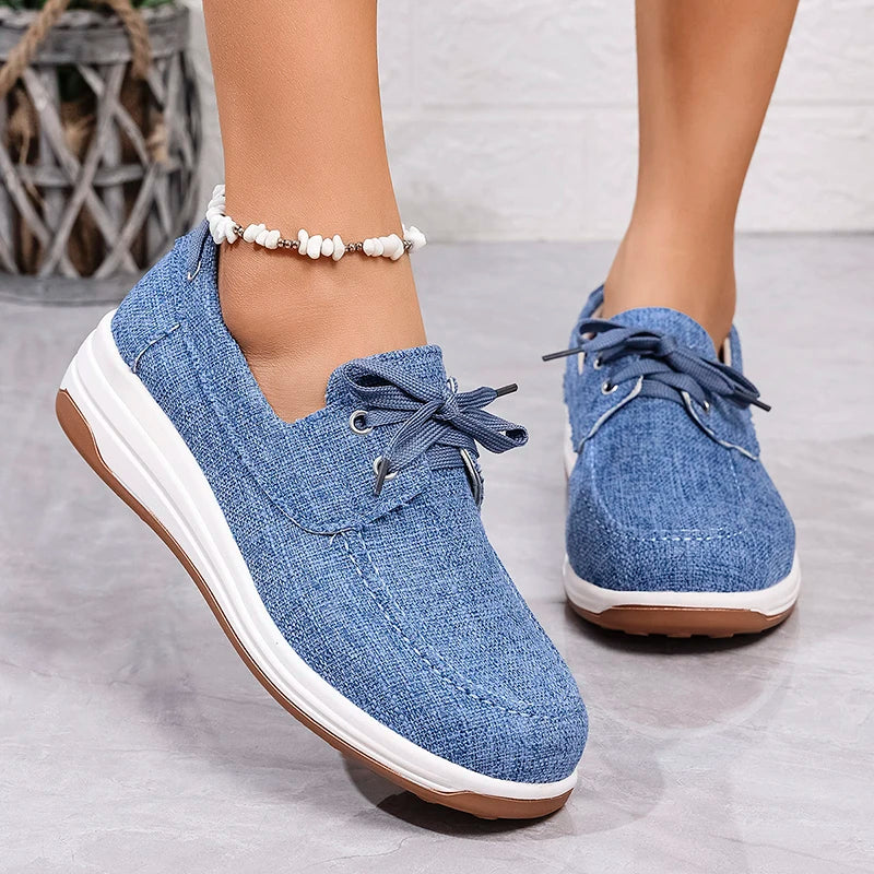 New Thick Bottom Canvas Sneakers for Women