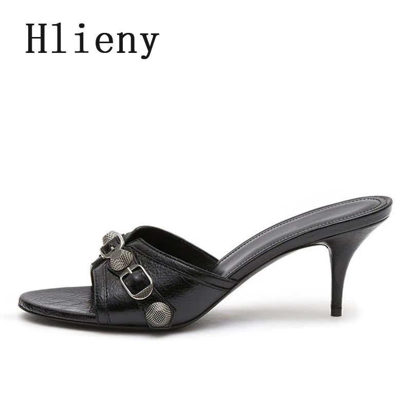 New Fashion Buckle Designer Slippers for Women