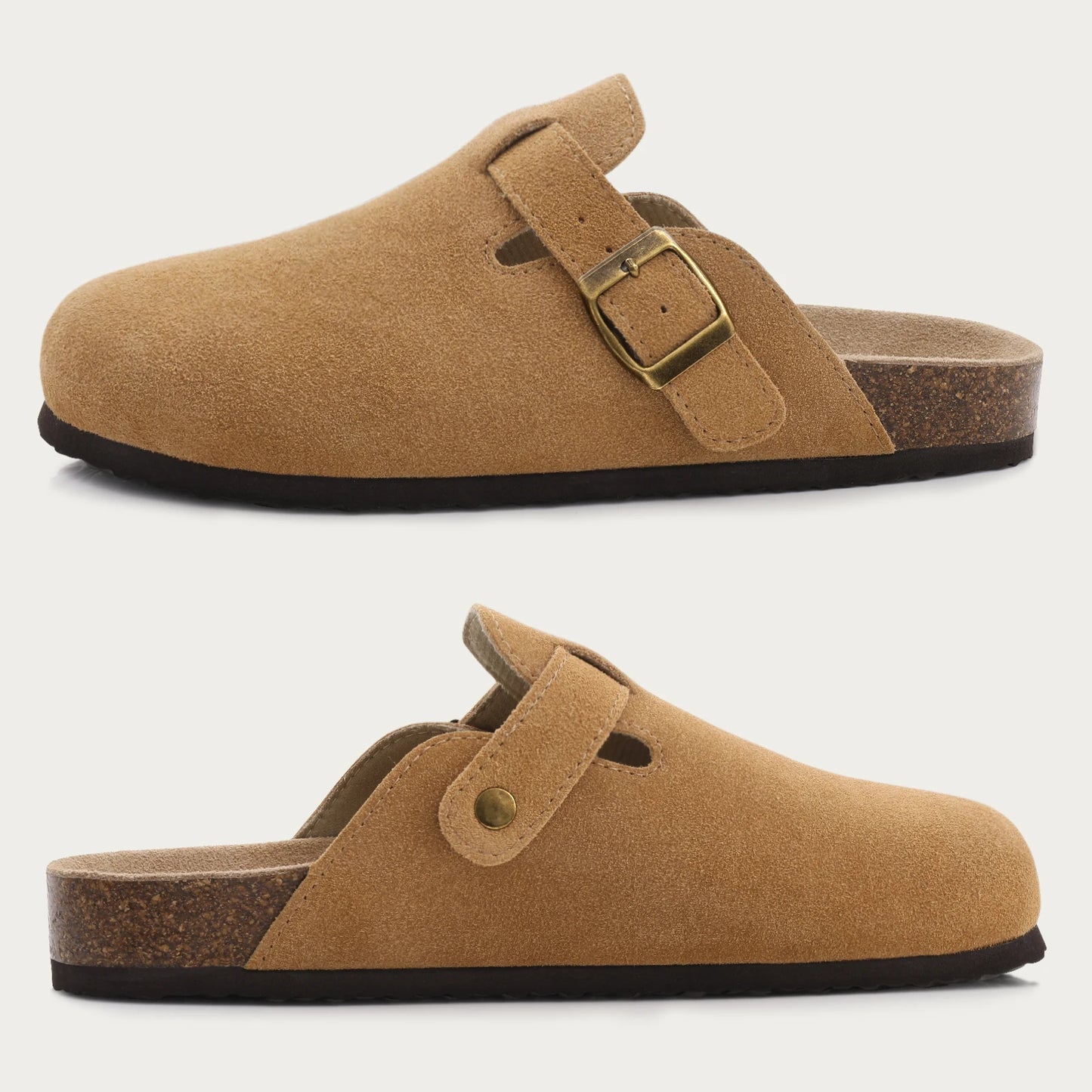 Comwarm Fashion Suede Mules Slippers For Women