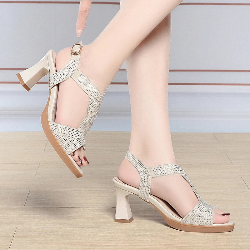 New Fashion Open Toe Heels Sandals For Women