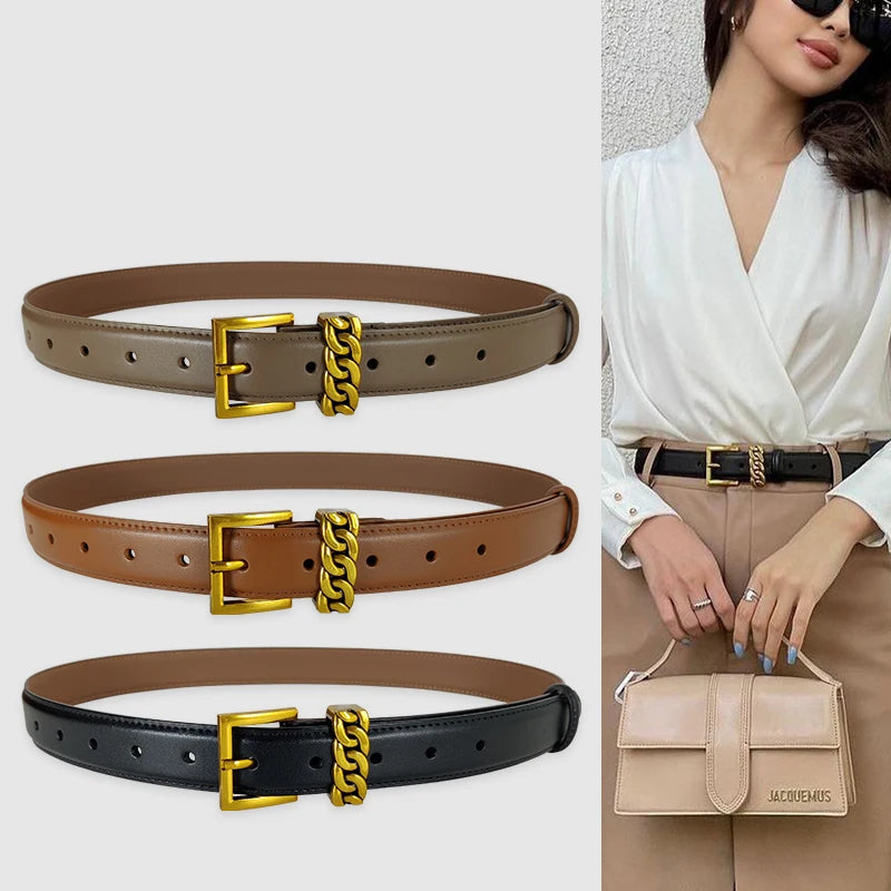 High Quality Designer Leather Belts For Women